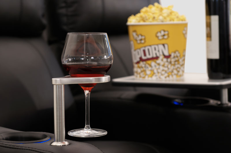 octane wine glass holder and tray table