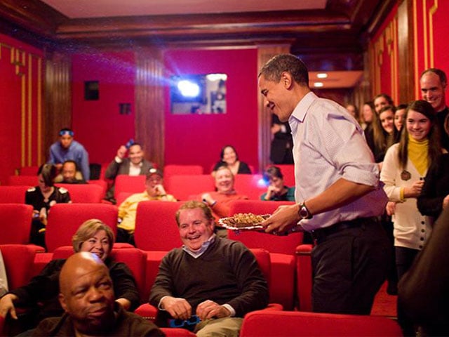 obama in theater