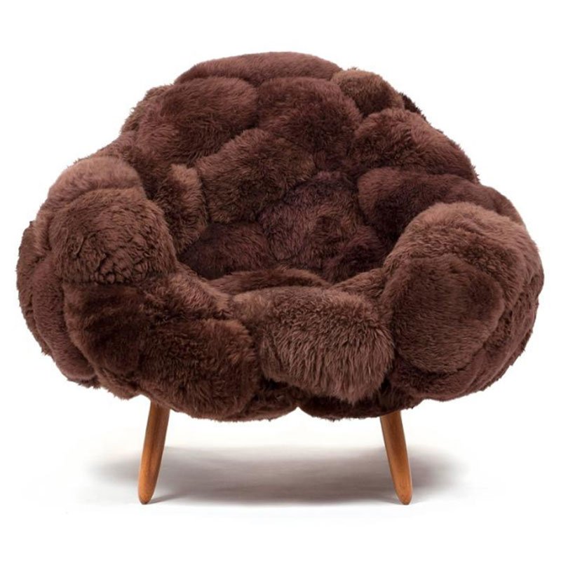 brown cloud chair