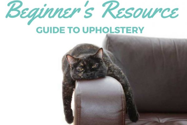 beginners resource to upholstery