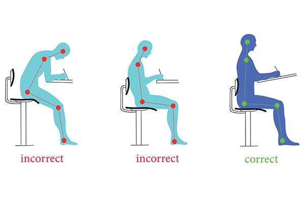 what is the best ergonomics and posture when seated?