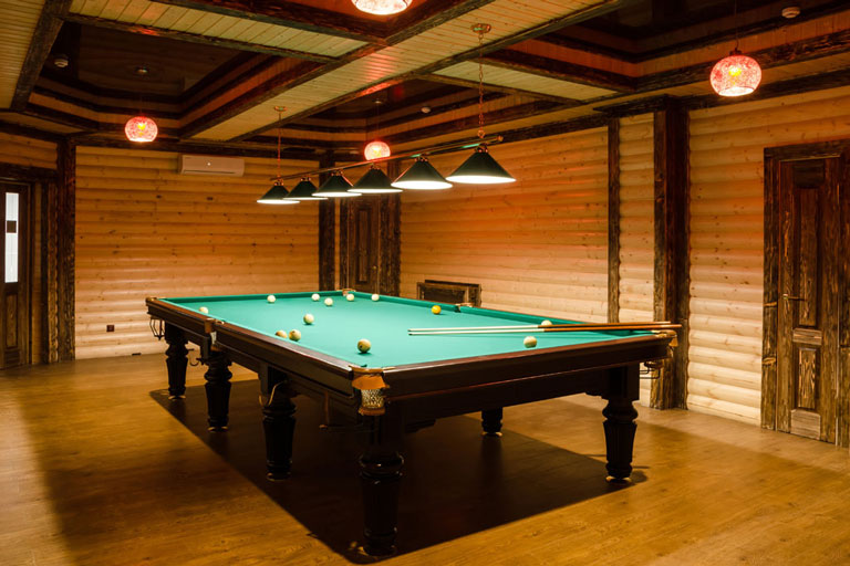 cabin style game room