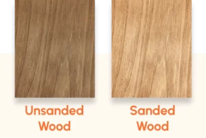 SANDed unsanded wood - img