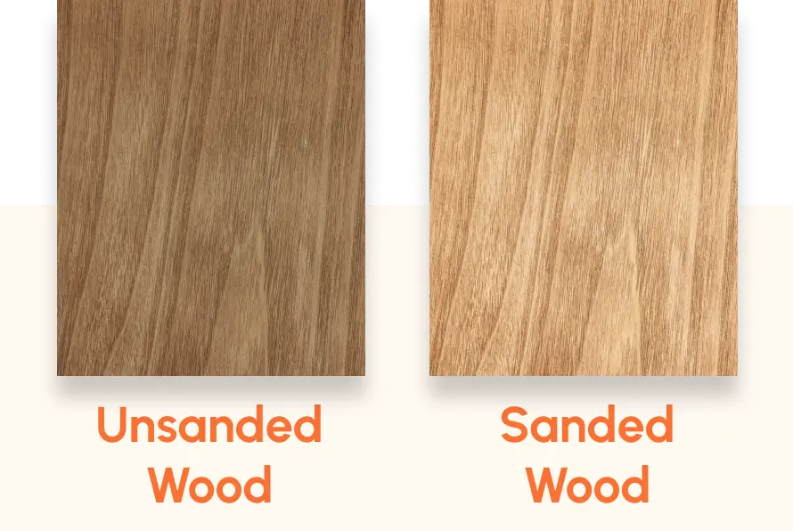 SANDed unsanded wood - img