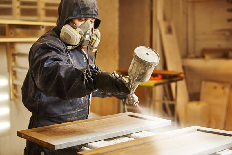 safety while wood finishing