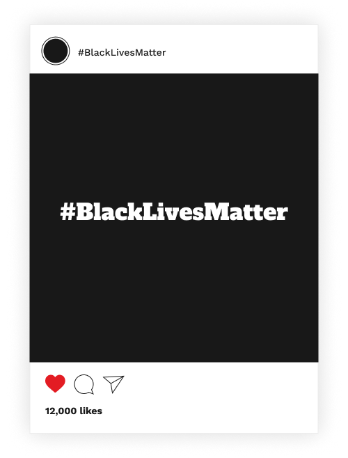 Blackout tuesday instagram post