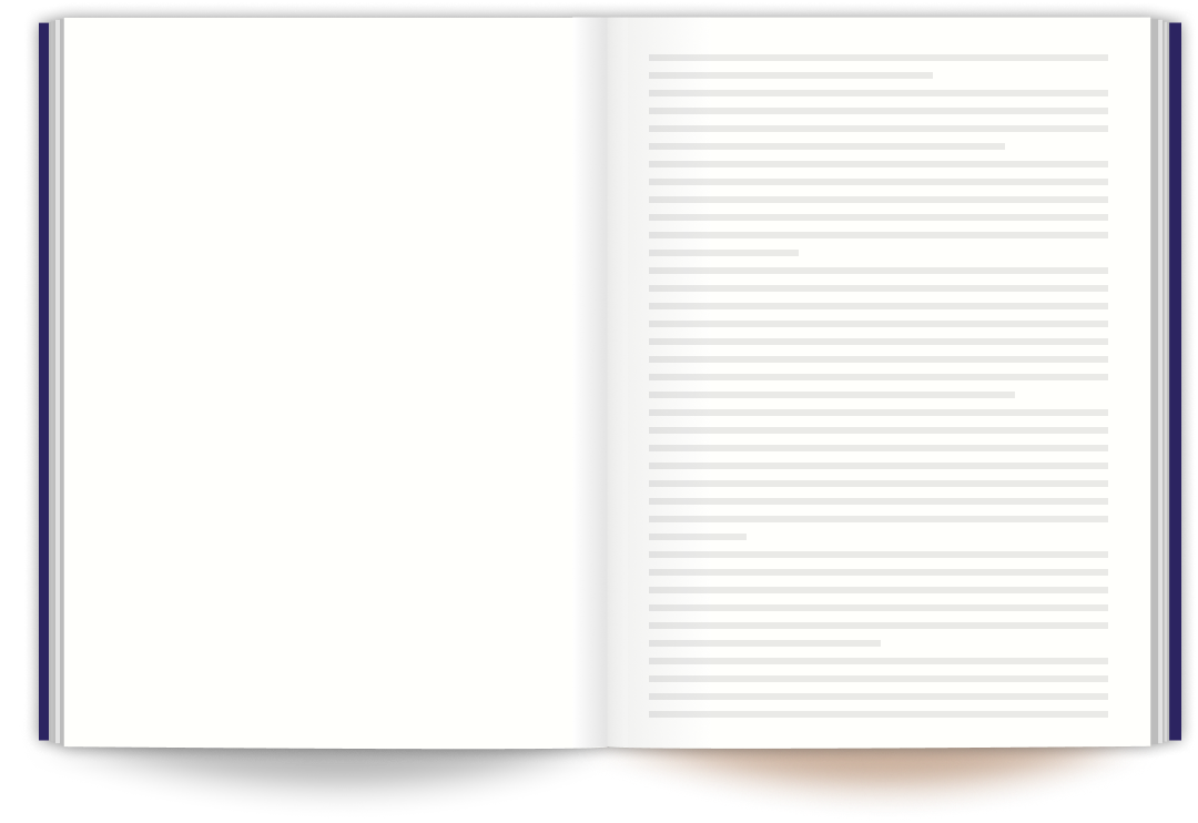 blank page of book