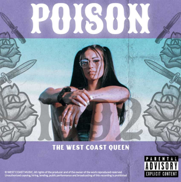 poison album cover black girl sitting