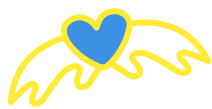 heart with wings icon