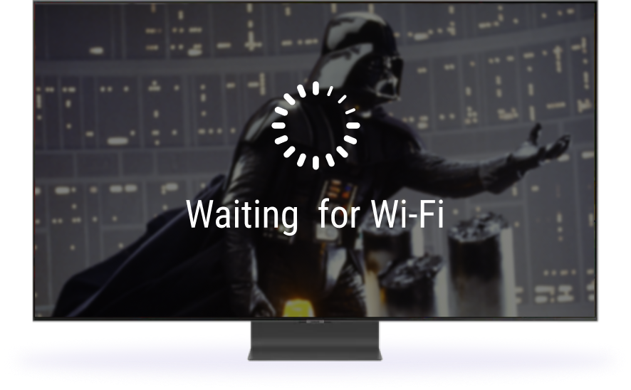 waaiting for wifi connection screen