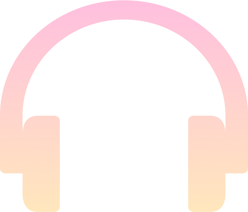 colorful headphone icon