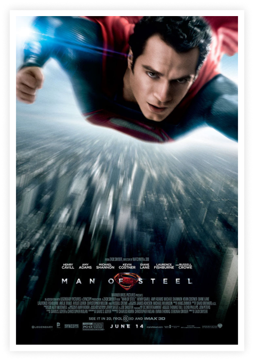 man of steel movie poster