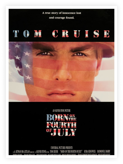 born on the fourth of july poster