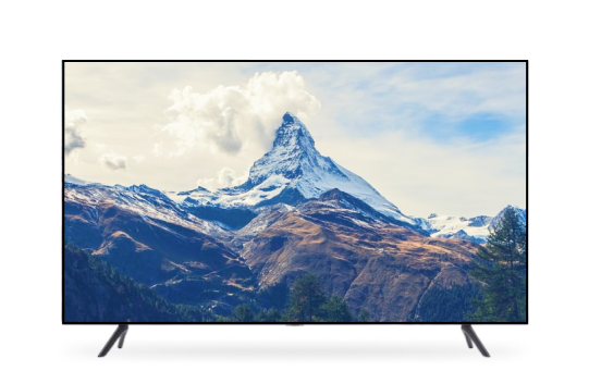 tv screen depicting mountains