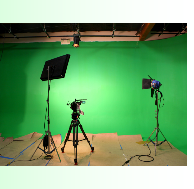 soundstage with green screen