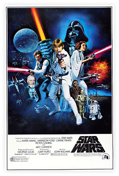 vintage star wars poster