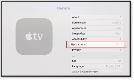 age restrictions for apple tv
