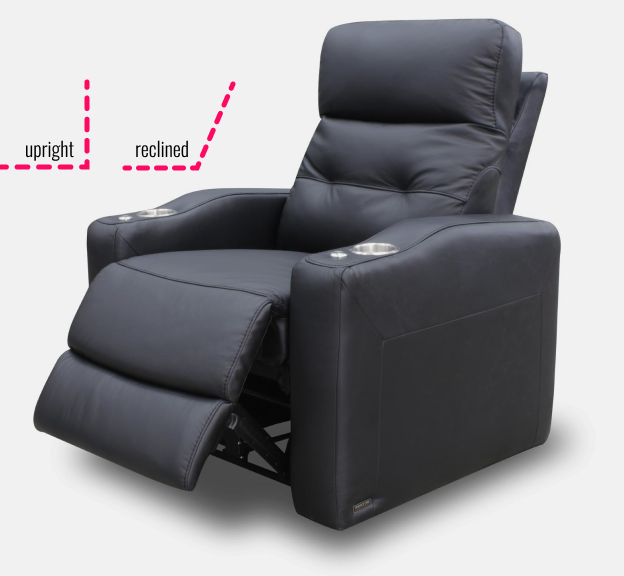 Ing A Recliner, Cepano Black Leather Glider Recliner Chairs