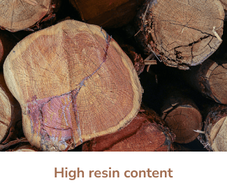 high resin content