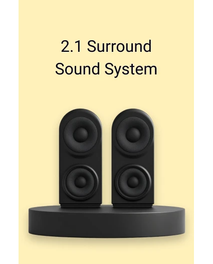 2-1 surround sound system