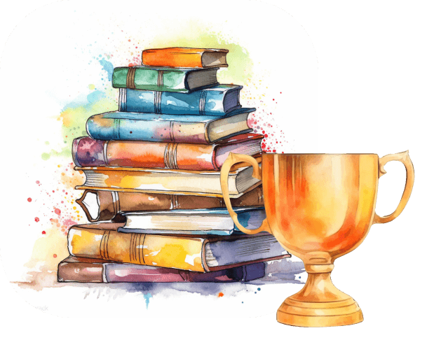 books-and-trophy