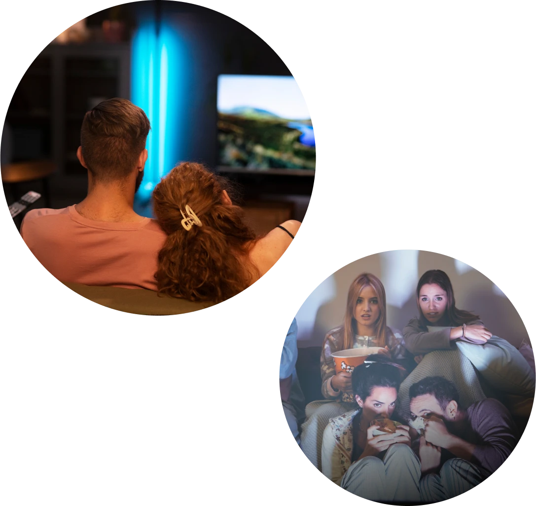 Americans Watch Movies at Home_