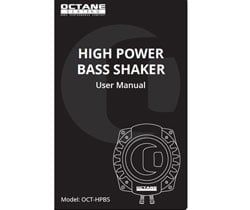 Bass Shaker User Manual