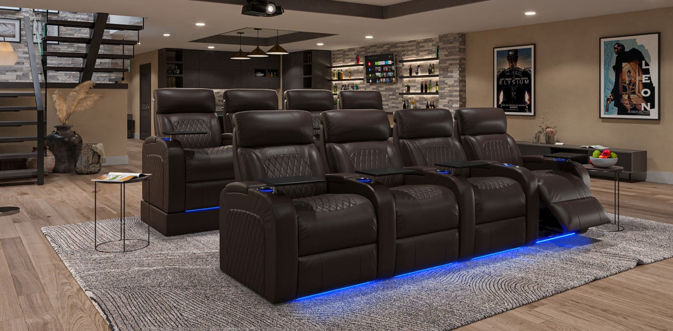 Theater Seating For Home With Risers