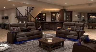 Octane heated massage sofas