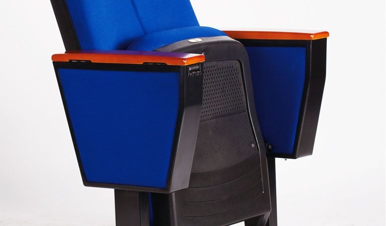 movie theater seats color blue