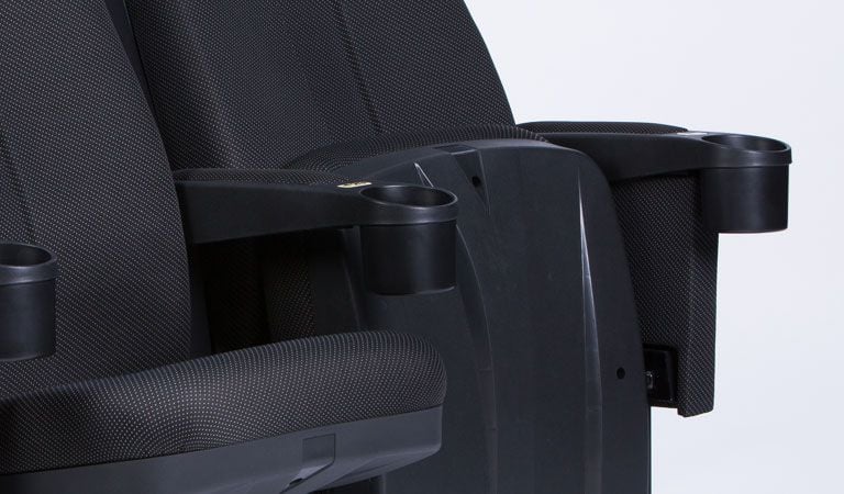 dual reclining sofa with drop down table