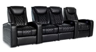 row of 4 Straight with Center Loveseat