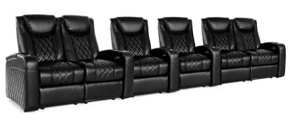 row of 6 Straight with Outside Loveseats