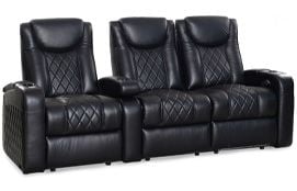 row of 3 Straight Loveseat on Right