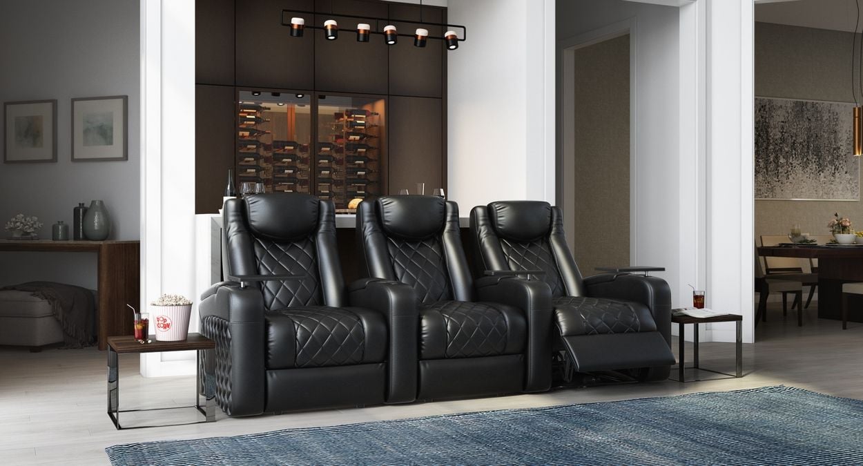 3 person home theater seating