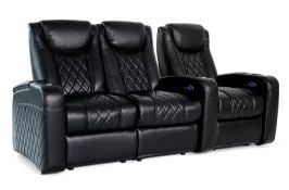 row of 3 Straight Loveseat on Left