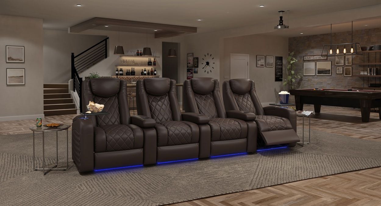 4 piece home theater seating
