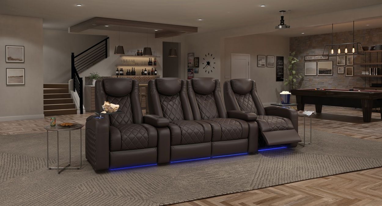 4 row theater seating