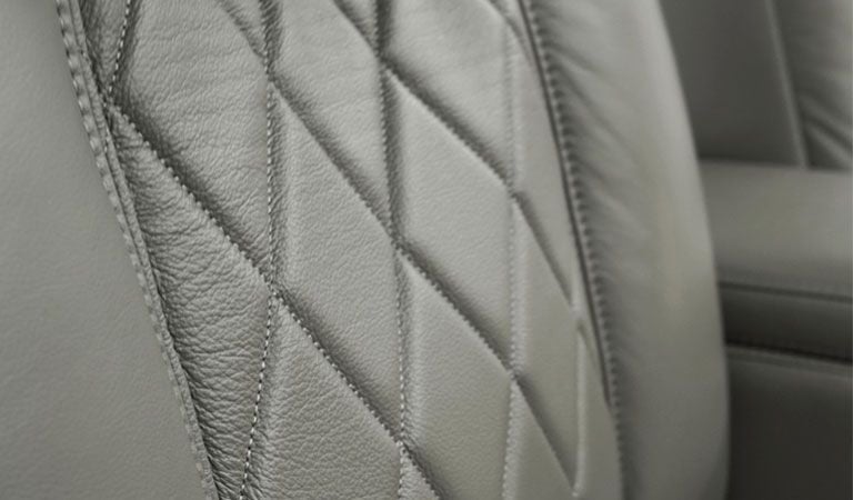 off white leather reclining chair
