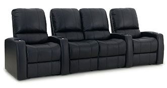 row of 4 Straight with Center Loveseat