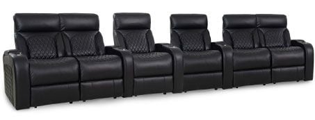 row of 6 Straight with Outside Loveseats