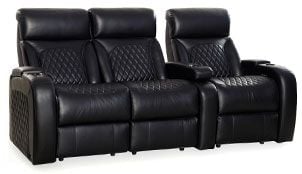 row of 3 Straight Loveseat on Left
