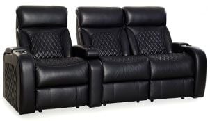 row of 3 Straight Loveseat on Right