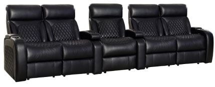 row of 5 Straight with Dual Loveseats