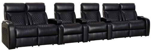 row of 6 Straight with Outside Loveseats