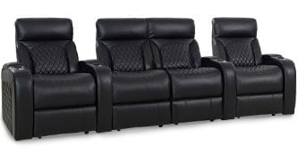 row of 4 Straight with Center Loveseat