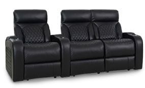 row of 3 Straight Loveseat on Right