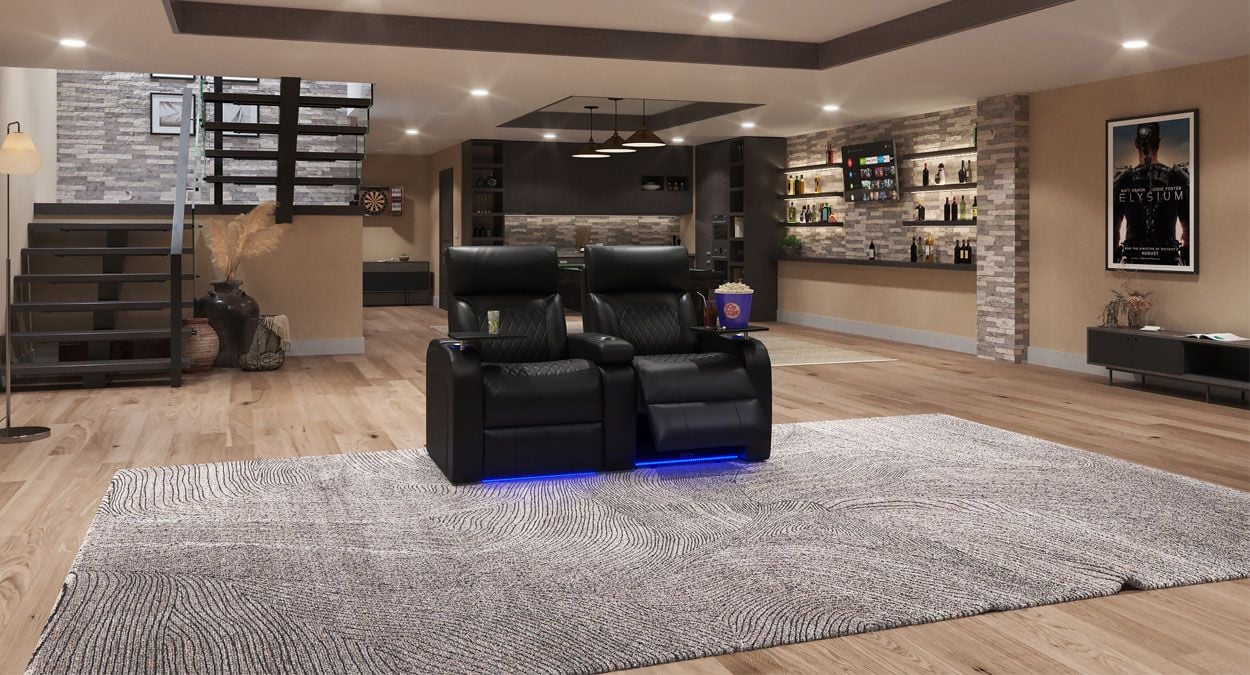 2 row home theater seating
