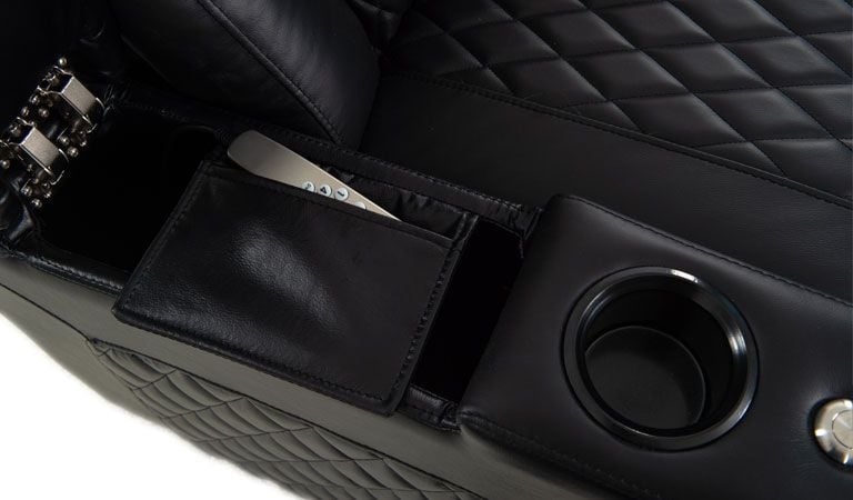 octane power recliner with armrest storage