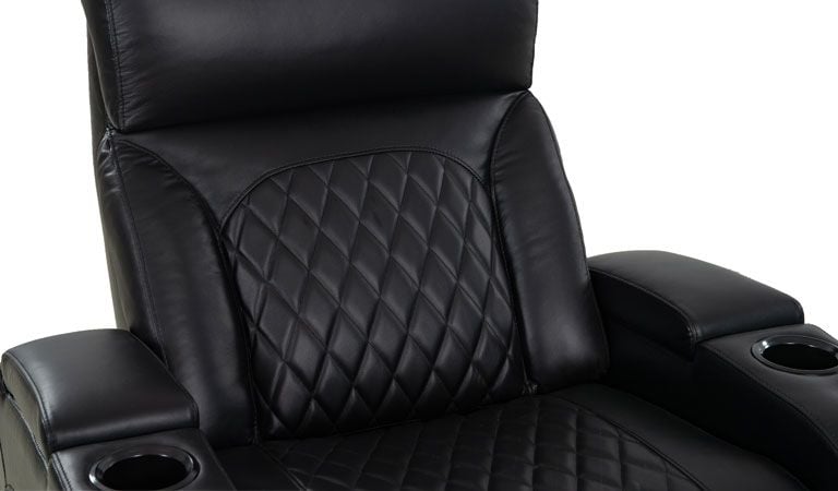 power recliner with under blue light and arm storage